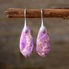 Nuevos Pendientes Colgantes de Piedra Natural Bohemia Europeos y Americanos Más Vendidos Cruzados Estación Independiente Popular Joyería Joyería