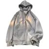 Sudadera con capucha para hombre estilo americano de calle, nuevo modelo primavera y otoño, estilo Hong Kong, holgada casual, chaqueta con cremallera elegante y moderna