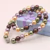 Set de Pulsera y Collar de Perlas de Colores al por Mayor Moda Versátil Cuentas de Concha Diseño de Nicho Collar Regalo del Día de la Madre