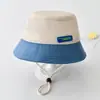 Sombrero para niños sombrero de sol casual niños y niñas sombrero de pescador para bebé lindo sombrero de sol de ala ancha fino sombrero tipo cubeta combinable
