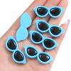 Acessórios para óculos de sol redondos de acrílico com tema de amor, joias artesanais DIY, acessórios para olhos de bonecos de pelúcia