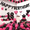 Cenário de Decoração de Aniversário Balões Cerimônia de Maioridade Meninos Meninas Parede de Fundo Props Digitais de Festa Atmosfera de Alto Padrão