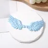 Tecido Ultrassônico Embossado Cetim Asas de Anjo DIY Decorativo Bolo Roupas Barra Brinquedo Acessórios de Joias
