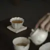 Taza Maestro de Arcilla Esmaltada en Ceniza Forma de Flor Estilo Dinastías Tang y Song, Juego de Té Kung Fu Tradicional, Taza de Degustación de Cerámica para Uso en Casa, Taza Individual
