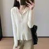 Y estilo simple~100% lana cremallera de doble sentido ajuste ceñido tejido de canalé cárdigan para mujer 26 nuevo otoño/invierno H091817