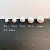 Atacado de Fábrica Contas Coreanas Alta Qualidade Pérola de Imitação Branca Acessórios DIY 8mm Furo Passante Contas Redondas Acessórios para Pulseira Colar Contas Soltas