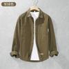 Camisa masculina de manga comprida, direto da fábrica, primavera e outono, dupla utilização, nova moda japonesa, casual, versátil, camisa solta, casaco
