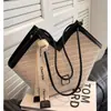Bolso de paja transfronterizo de gran capacidad para mujer, nuevo bolso de hombro versátil para la playa 2026, bolso tote para vacaciones en la playa y uso diario