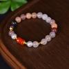 Pulsera de jade dorado natural violeta color She Taicui cuentas antiguas pulsera de jade para mujer suministro mayorista en vivo
