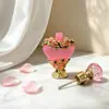 Frasco Aplicador conta-gotas 5ml Esmalte Artesanal Rosa Retrô Decoração Deslumbrante Coração de Pêssego Frasco para Decantar Perfume Óleo Essencial