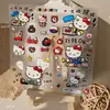 Lindos stickers de dibujos animados de gatito estilo ins para uñas planas, pegatinas decorativas impermeables DIY para teléfonos móviles y cámaras
