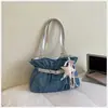 Bolsa de Lona Personalizada de Fábrica Nueva Primavera/Verano 2026 Bolsa Casual para Mujer Versátil de Gran Capacidad Bolso de Hombro Bolso Tote de Moda
