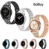 Adecuado para Samsung Watch Galaxy Watch 7 Fe/6/5/4 Correa de Cadena Metálica de Acero Inoxidable con Diamantes