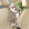 Caja de Pañuelos de Coche de Dibujos Animados Caja de Pañuelos Colgante de Muñeca Creativa para Coche Bolsa Colgante de Gato Lindo Lindo para Coche