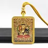 Tíbet Relieve Tridimensional Thangka Unilateral Doce Signos del Zodiaco Ocho Santos Patronos Colgante de Collar Thangka Venta al por Mayor