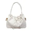 Bolsa Tote Versátil de Grande Capacidade para o Dia a Dia, Design de Nicho da Moda para Mulheres, Novo Estilo Primavera 2026, Bolsa de Ombro com Textura Doce