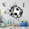 Adesivos de Parede Estéreo 3D Adesivos de Parede de Futebol Adesivos de Parede Decorativos para Sala de Estar Quarto Adesivos de Parede Autoadesivos