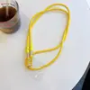 Alça de Couro Minimalista Transversal Alça Longa Nova Capa de Celular Cordão Bolsa da Moda Tendência Corrente para Pendurar Mochila