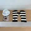 Luvas Longas de Tricô Vermelhas Coreanas para Mulheres, Novo Modelo de Inverno, Luvas de Ciclismo de Cinco Dedos com Tela Sensível ao Toque