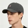 Gorra de Béisbol Bordada con Letra H Simple Estilo Coreano para Hombres y Mujeres, Suave, Transpirable, Moda Casual, Ala Curva, Versátil, Adelgazante