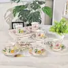 Tetera Estilo Europeo Ouge Etalia, Taza y Platillo de Café, Plato de Cena Estilo Occidental, Juego de Té para Celebración de Casa por la Tarde, Exquisita Caja de Regalo