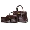 Bolsa Transfronteriza para Suegra 2023 Nuevo Patrón de Cocodrilo Retro Europeo y Americano Bolso de Tres Piezas para Suegra Gran Capacidad Bolso de Hombro Cruzado