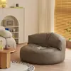 Sofá Perezoso para Reclinarse y Dormir, Sofá Pequeño Individual de Media Luna para Dormitorio, Asiento Tatami, Silla de Ocio, Bolsa de Frijoles para Habitación de Alquiler