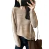 Deixa a pele super clara~ O processo escovado faz parecer super modelador, estilo solto, preguiçoso, roupa quente para mulheres, 2026 novo inverno H091815