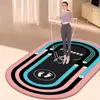 Manta de saltar con cuerda de absorción de impactos silenciosa para el hogar, alfombrilla de yoga de terciopelo de cristal para interiores, alfombrilla antideslizante para reducción de ruido en deportes y fitness, primera generación de pelo