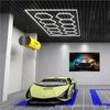 Lámpara de belleza para coche tienda de belleza 4s para coche tienda de películas de belleza taller de reparación lámpara LED sin sombras lámpara de panal lámpara de estación para coche