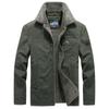 Casaco acolchoado de algodão de inverno transfronteiriço de lapela espessa forrado de lã masculino casaco quente jovem e de meia-idade solto plus size casaco acolchoado de algodão 3166