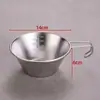 Tazón Coreano de Acero Inoxidable 304 para Vino de Arroz, Tazón para Arroz, Tazón para Vino de Arroz con Asa, Tazón Especial para Vino Caliente y Frío para Restaurantes, Tazón para Cocinar