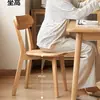 Sillas de Madera Maciza, Sillas de Comedor, Mesas y Sillas de Comedor para el Hogar, Sillas con Respaldo de Estilo Nuevo Simple Comercial, Taburetes de Madera Retro Especiales para Restaurante