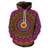 Amazon Moda Estilo Étnico Personalizado Sudadera Holgada Vintage Impresa en 3D Sudadera Casual Hip-Hop