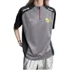 Camiseta Fresca com Zíper Meio e Cor Contrastante para Homens e Mulheres Verão Fina para Esportes ao Ar Livre Treinamento Proteção Solar Secagem Rápida Manga Curta