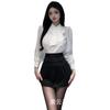 Pijama feminino sexy e sedutor, pijama transparente para flertar, roupa íntima, terno de paixão, uniforme, roupas de tamanho grande 2516