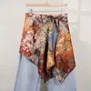 Nova Saia de Bainha Estampada de Street Style de Alta Qualidade, Essencial para Camadas com Amarração Lateral, Saia Sobreposição Estampada Paisley, Bolinhas e Leopardo