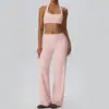Conjunto de Yoga Sexy Europeo y Americano para Mujer Ropa Deportiva Fitness Sujetador Halter Pantalones Largos Sueltos Ropa de Yoga 62768+62345