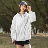 Ropa Holgada Casual de Verano de Seda de Hielo con Protección Solar para Mujer, Nueva Ropa Delgada Transpirable para Ciclismo al Aire Libre con Protección UV