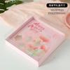 Caja de Regalo Cuadrada para Pastel del Día de San Valentín y el Día de la Madre Taza de Papel para Postre de Pastel Caja de Empaque Portátil Transparente Venta al por Mayor