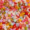 Amazon 6mm resina rosa camelia manicura pequeños accesorios mixtos flores pequeñas accesorios DIY mayoreo