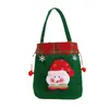Bolsa de regalo de Navidad con cordón transfronteriza, bolsa de regalo decorativa creativa, empaque de dulces de Santa Claus, bolsa de regalo portátil