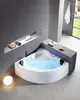 Banheira Triangular em Forma de Leque para Uso Doméstico, Adulto, Apartamento Pequeno, Imersão Profunda, Acrílico, Canto, Aquecimento de Temperatura Constante, Massagem, Hotel, Dupla