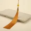 16cm boca de pez borla borla larga torre de cuatro esquinas hilo de poliéster pendiente colgante para oreja accesorios para ropa colgante accesorios