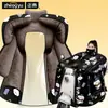 Funda engrosada a prueba de viento para vehículo eléctrico, funda de invierno de franela más terciopelo impermeable para montar con viento, paquete completo para motocicleta