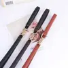 Cinturón Mujer Fino Decorativo Vestido Sencillo Moda Versátil Suéter Abrigo Estilo Coreano Cintura Cinturón Pequeño Negro Tendencia