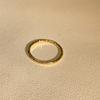 Anillo Sencillo Estilo Japonés Frío Elegante Textura Rugosa Mezcla y Combina Anillo Apilado con Anillo Fino Retro Todoterreno para Mujer
