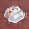 Caja de Empaque Puff Corazón de Flujo Transparente Engrosada Cerdo Deshebrado Papa Beckham Cuadrada Caja de Empaque para Postres Horneados Caja Pequeña para Pasteles