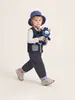 Chaleco de mezclilla para niño jellybaby top de otoño para niño pequeño con patrón de color contrastante chaleco infantil ropa para bebé niño