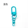 Chaveiro de corrente com fivela de porta liga de zinco metal acessórios DIY peças de chave de carro conector de interface fivela de porta atacado